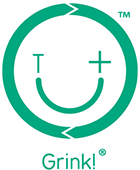Think Positive | Grink! Logo